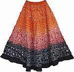 Sequin Skirt Tie Dye Skirt