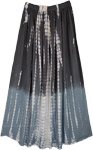 Grey Ombre Tie Dye Carefree Extra Long Skirt