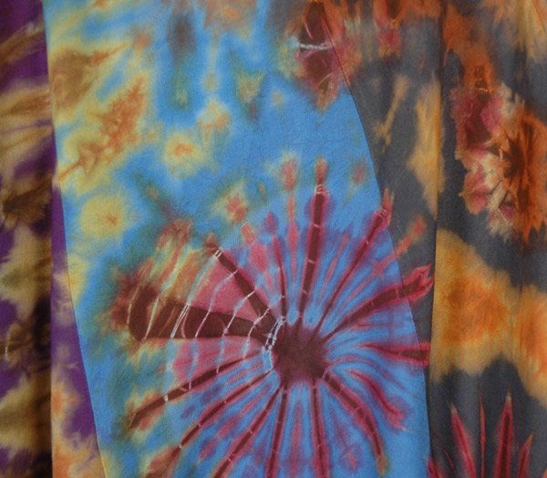 Tie Dye Island Multicolored Rayon Long Skirt