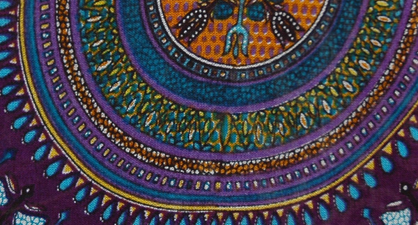 Violet Rayon Pants with Ethnic Mandala Prints