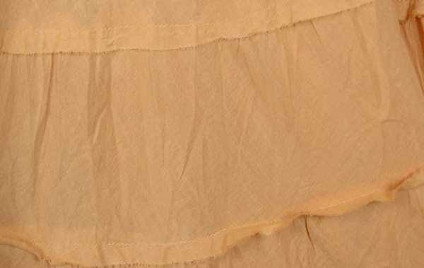 Beige Ombre 8 Tiers Cotton Long Skirt