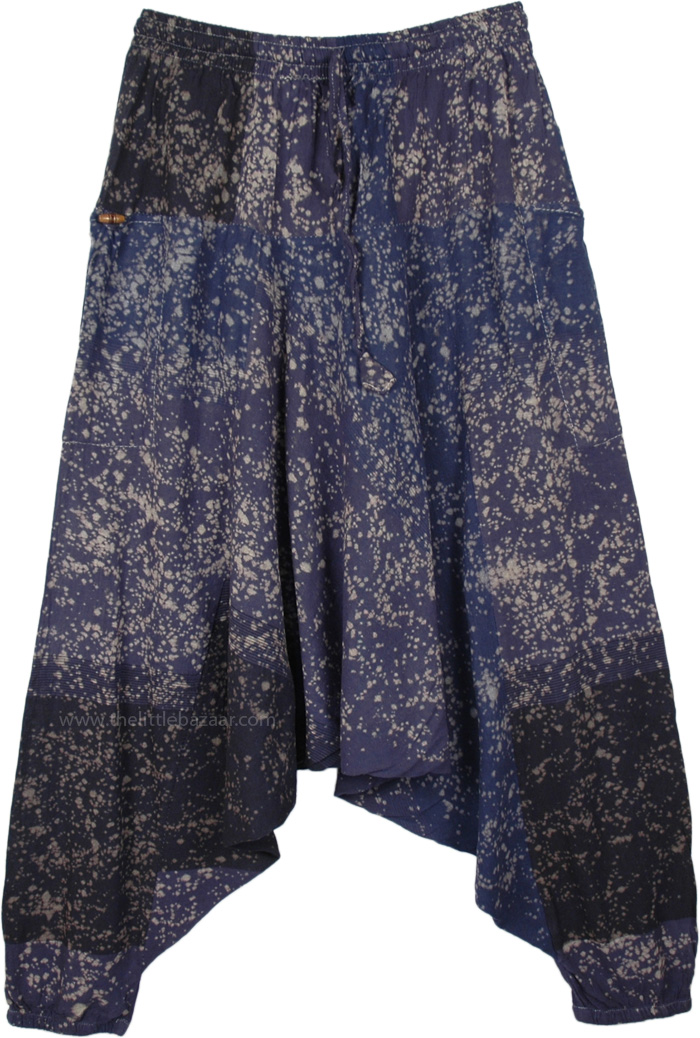 Starry Night Handloom Cotton Batik Harem Pants