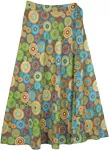 Mandala Parade Cotton Wrap Around Skirt