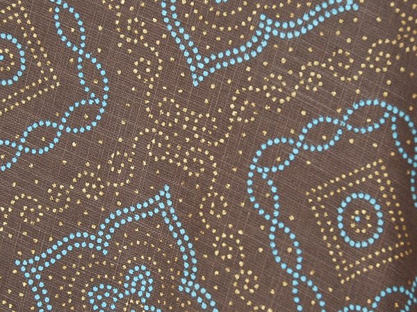 Henna Print Cotton Wrap Around Skirt in Gray