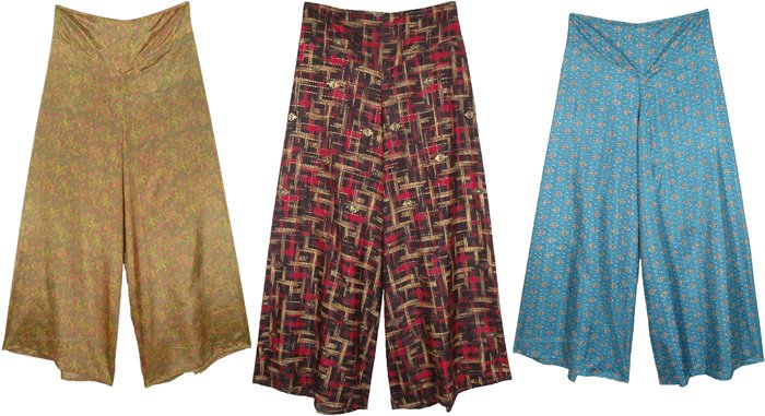 Flared Printed Palazzo Trouser - Assorted Pack Of 3