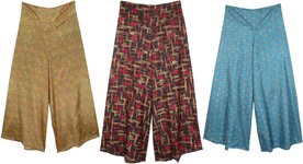Flared Printed Palazzo Trouser - Assorted Pack Of 3
