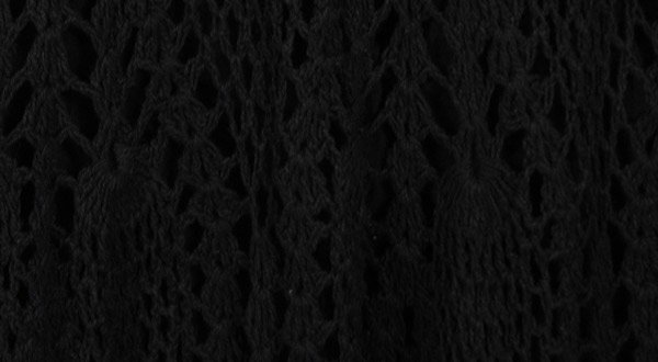 Obsidian Crochet Pattern Long Skirt in Cotton