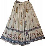 Gypsy Skirt with Floral Print