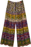 Ibiza Summer Palazzo Pants with Floral Print