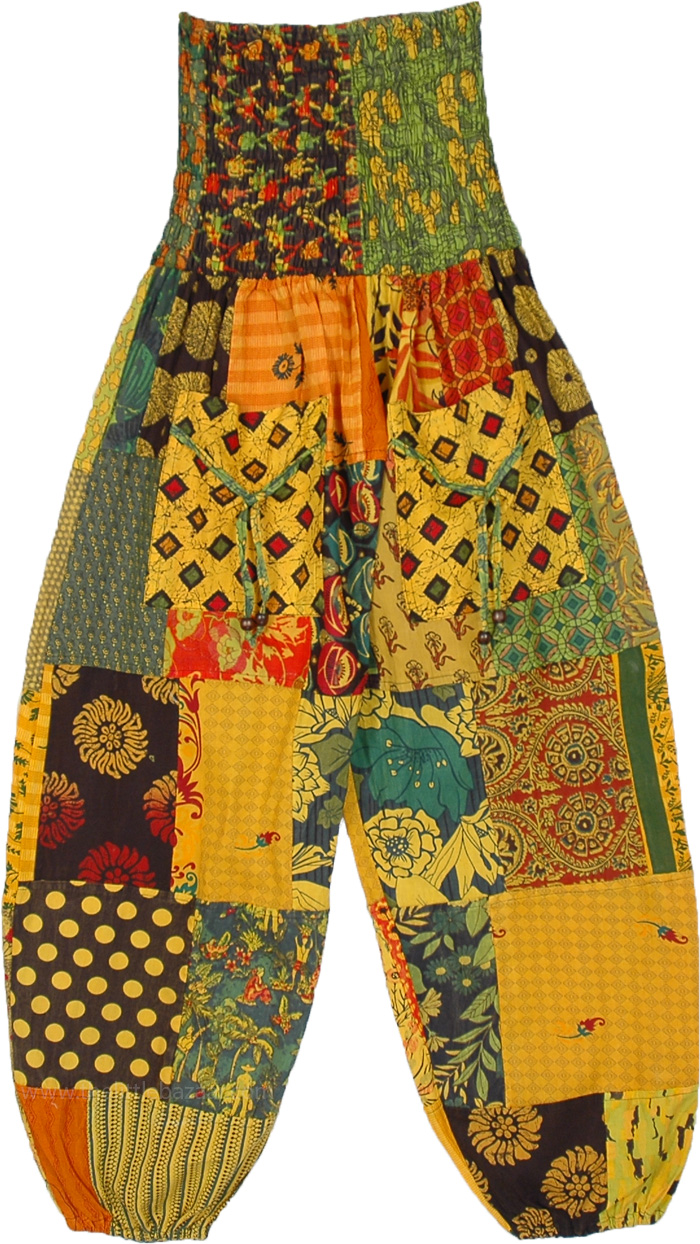 Little Miss Sunshine Patchwork Harem Pants