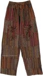 Woody Hippie Unisex Stonewashed Cotton Pants with Pockets