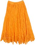 Orangina Handmade Crochet Long Skirt