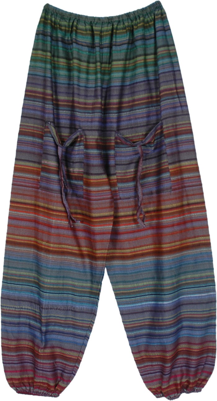 striped hippie pants