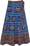 Exotic Animal Farm Cotton Wrap Skirt