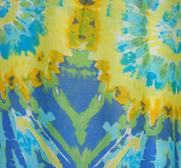 Aquatic Splash Tie Dye Style Printed Harem Pants