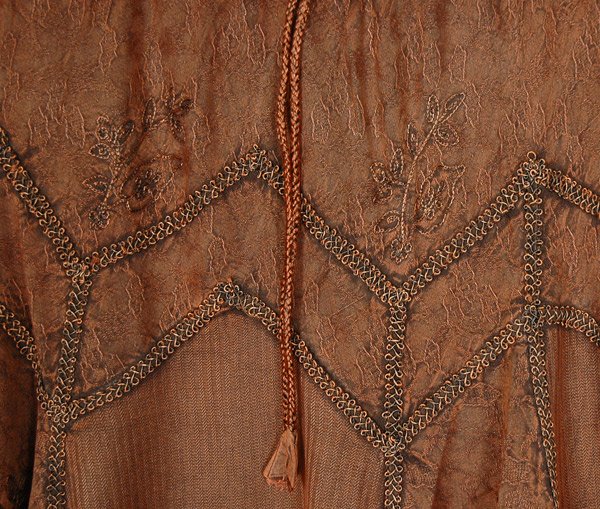 Rustic Hues Western Maxi Skirt with Embroidery