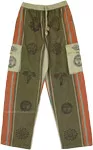 Olive Green Thick Cotton Stonewashed Unisex Pants
