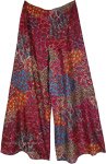 Floral Fuchsia Garden Printed Pants