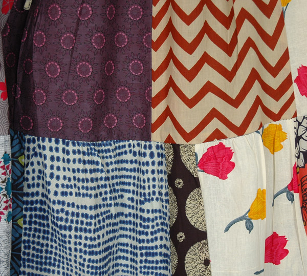 Summer Shine Multi Print Patchwork Bohemian Maxi Skirt | Multicoloured ...