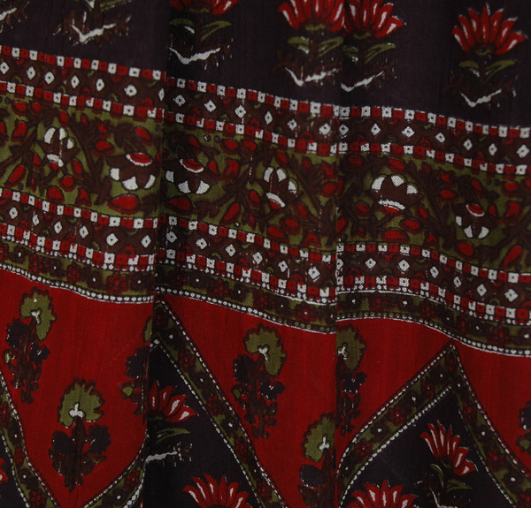 Rouge Wide Leg Palazzo Pants with Ethnic indian Print