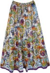 Floral Wonderland Dreams Long Skirt in Cotton Voile