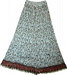 White Bohemian Crinkle Skirt