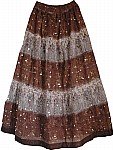 Bohemian Style Sequin Skirt 