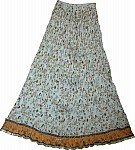 White Bohemian Crinkle Skirt
