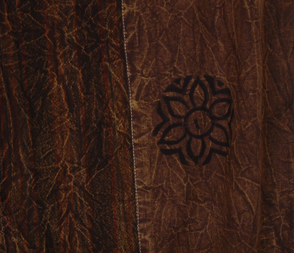 Bear Brown Block Printed Bohemian Harem Pants