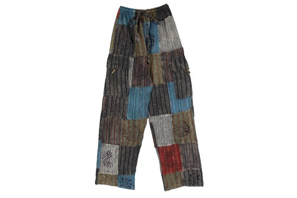 Shades Of The Night Patchwork Hippie Lounge Pants