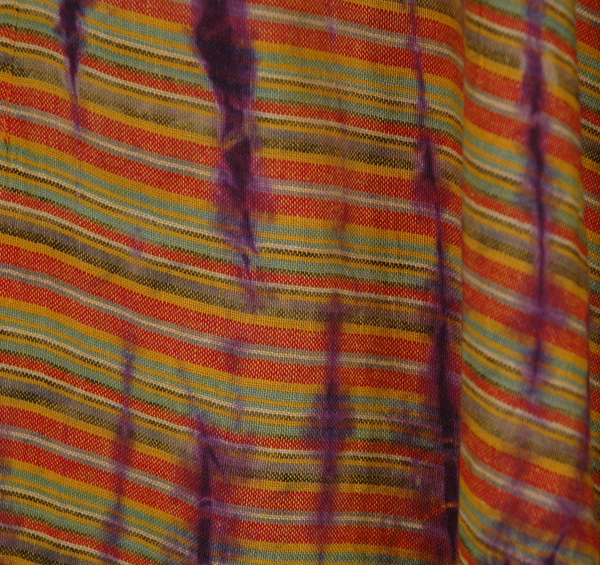 Tropical Striped Aladdin Pants in Woven Cotton