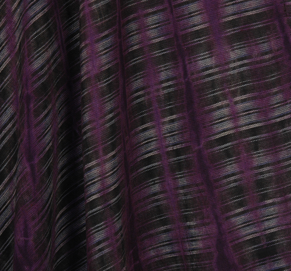 Purple Haze Black Striped Bohemian Drop Crotch Cotton Pants