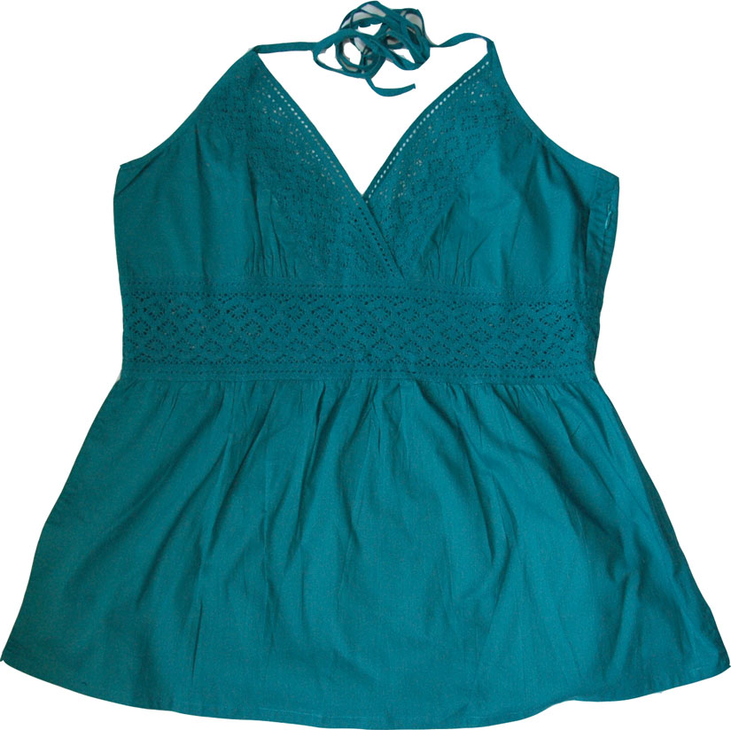 Blue Lagoon Crochet Halter Top