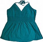 Blue Lagoon Crochet Halter Top