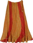 Carnival Of Love Spiral Cut Long Drawstring Skirt
