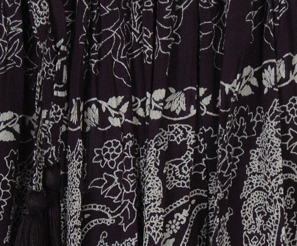 Monochrome Fine Paint Long Boho Skirt