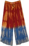 Ocean Cliff Tie Dye Wrap Slit Pants