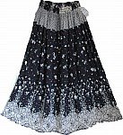 Black White Bohemian Skirt