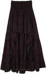 Beaute Noire High Low Skirt with Smocking Waist