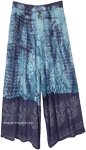 Navy Skies Flowy Hippie Tie Dye Long Pants