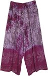 Extravagant Purple Free Flowing Wide Leg Pants