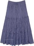 Grey Goose Mid Length Tiered Crinkled Skirt