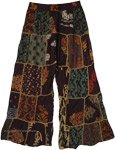 80s Bliss Boho Dori Trousers with Patterned Patchwork