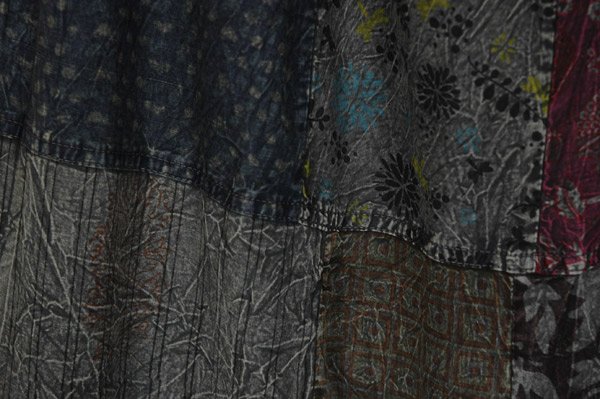 Grey Pottery Bohemian Patchwork Long Cotton Pants