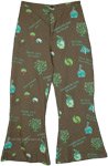 Save Earth Green Hippie Pants