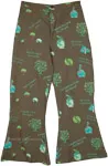Save Earth Green Hippie Pants