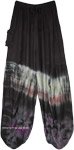 Black Rock Flowy Tie Dye Hippie Harem Pants