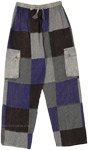 Aqua Rocks Hippie Patchwork Pocket Pants