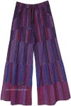 Purple Pearl Wide Leg Cotton Pants