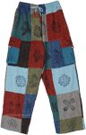 Portuguese Patchwork Pants with Hippie Stamps